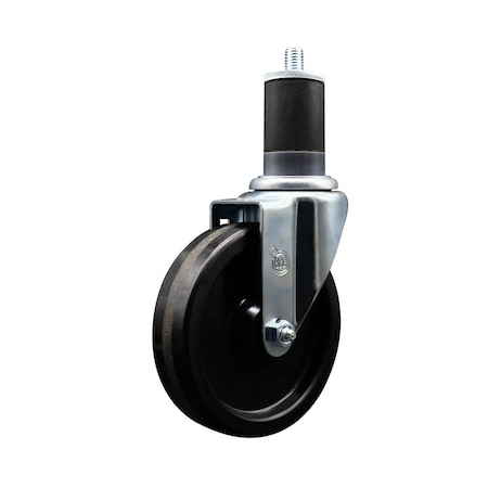 Service Caster 5'' Phenolic Wheel Swivel 1-5/8'' Expanding Stem Caster SCC-EX20S514-PHS-158